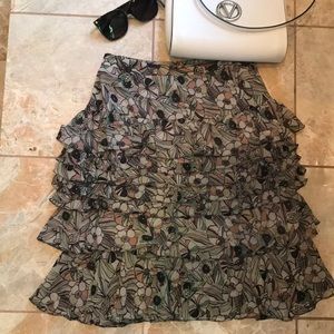 Club Monaco silk skirt